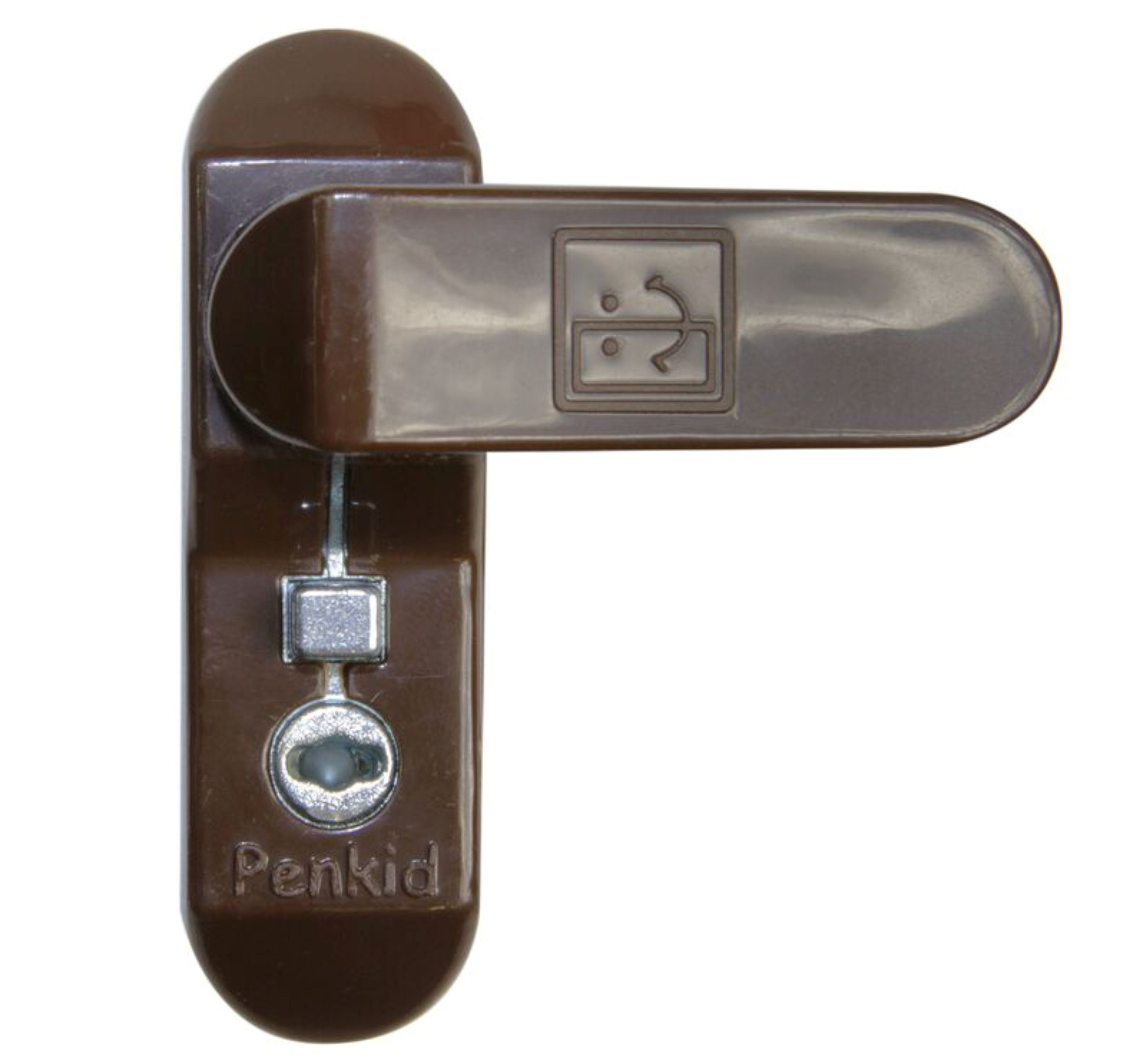 RHL ZZ RAL 8016 TH okenný zámok hnedý