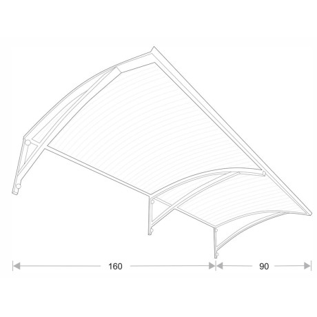 Arco Pro Max Antracit 160x90cm