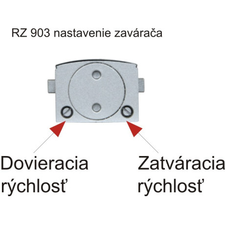 RZ903 HO dverný zatvárač