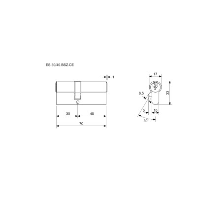 ES.CE EURO secure BSZ vložka  prestupová