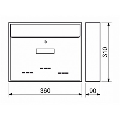 BK.31.D.H poštová schránka hnedá BK.31.D.H poštová schránka hnedá