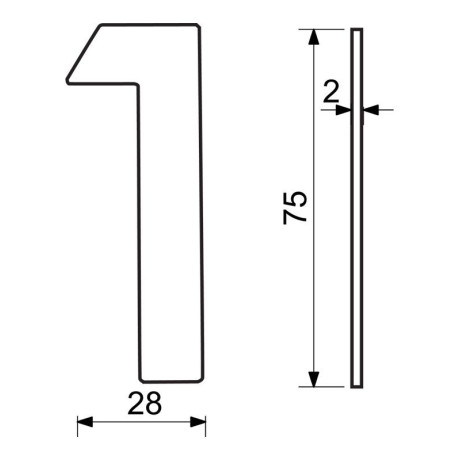 RN.75L.MD číslo "0" 75mm medené