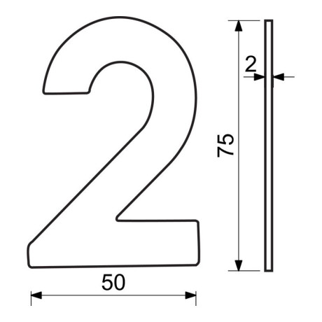 RN.75L.MD číslo "0" 75mm medené