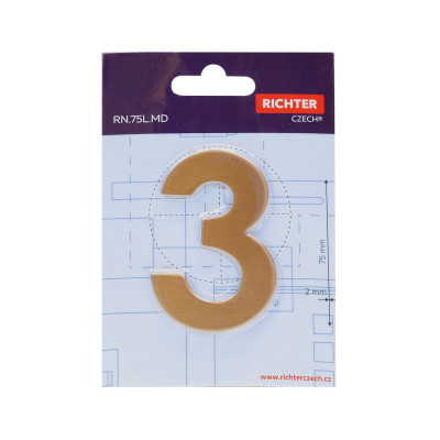 RN.75L.MD číslo "0" 75mm medené