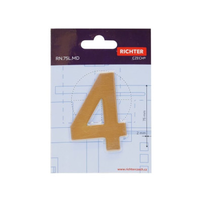RN.75L.MD číslo "0" 75mm medené