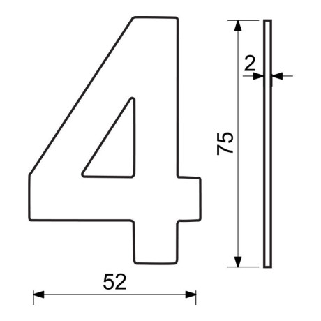 RN.75L.MD číslo "0" 75mm medené