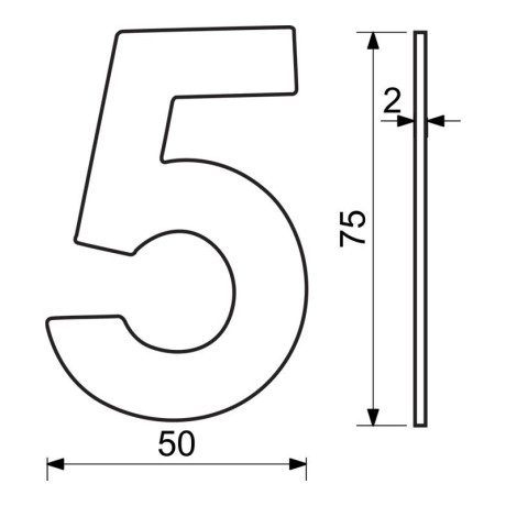 RN.75L.MD číslo "0" 75mm medené