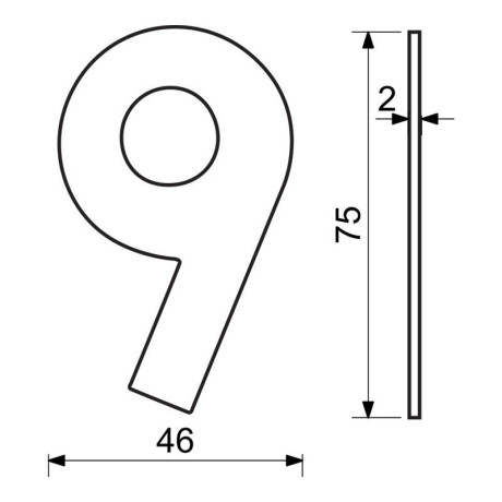 RN.75L.MD číslo "0" 75mm medené