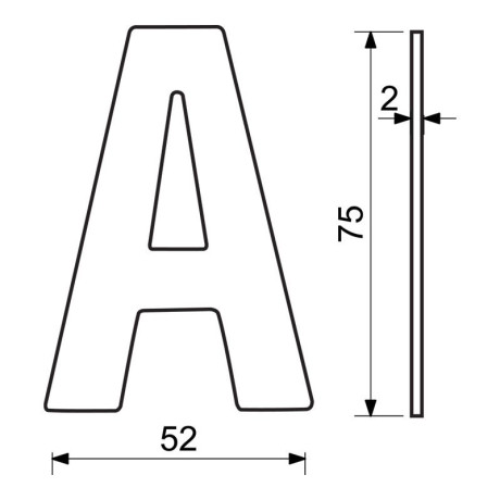 RN.75L.MD číslo "0" 75mm medené