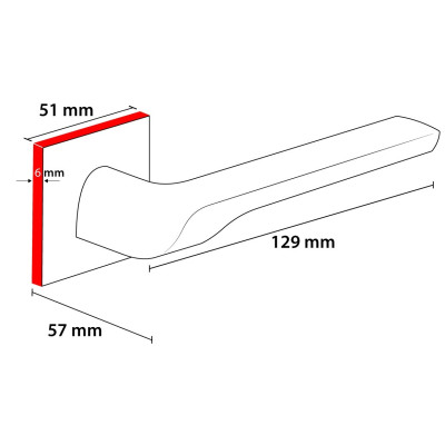ZOJA Fit kľučka mosadz VZOKFIMS ZOJA Fit kľučka mosadz VZOKFIMS