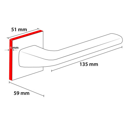 DIVA Fit kľučka mosadz VDIKFIMS DIVA Fit kľučka mosadz VDIKFIMS