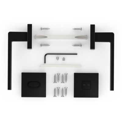 K03 WC kľučka na dvere čierna K03 WC kľučka na dvere čierna