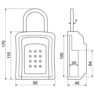 KB.E2 bezpečnostná schránka na kľúče KB.E2 bezpečnostná schránka na kľúče