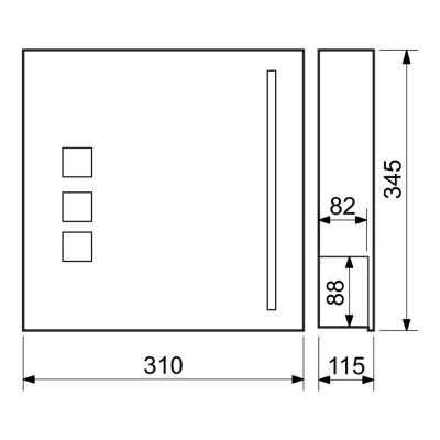 BK.501.GW.N poštová schránka nerez
