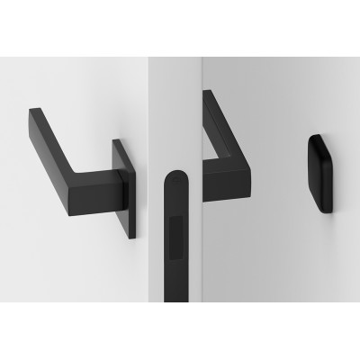 Zarážka na stenu štvorcová čierna OBK4CZ Zarážka na stenu štvorcová čierna OBK4CZ