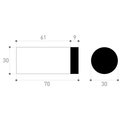 Zarážka VALEC na priskrutkovanie nerez OSWW Zarážka VALEC na priskrutkovanie nerez OSWW
