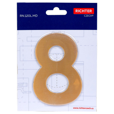 RN.120L.8.MD číslo "8" 120mm medené