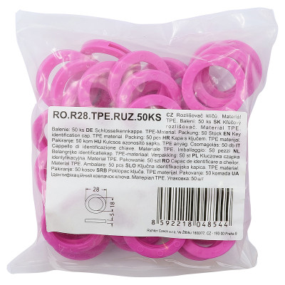 RO.R28.TPE.RUZ.50KS rozlišovač kľúčov RO.R28.TPE.RUZ.50KS rozlišovač kľúčov