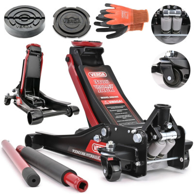 Hydraulický nízkoprofilový zdvihák dvojpiestový 3T D8465