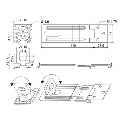 RG.12.110.CRN petlica s otočným okom
