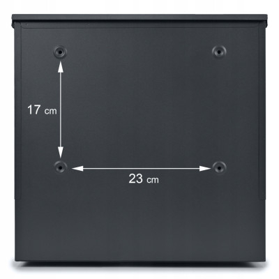 D3638 poštová schránka antracit + imit.dreva