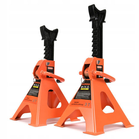 Podpery pod auto 3T s prídavnou poistkou D2445