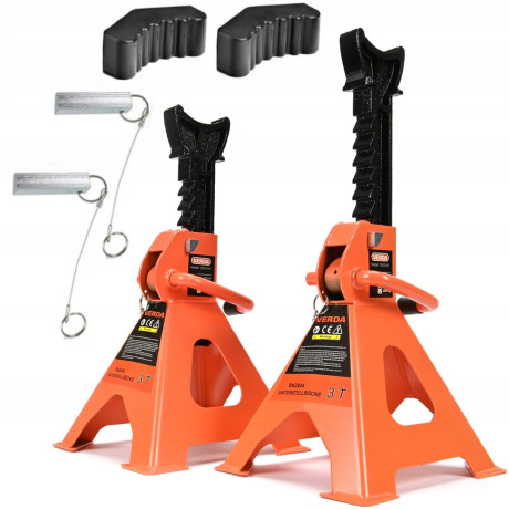 Podpery pod auto 3T s prídavnou poistkou D2445