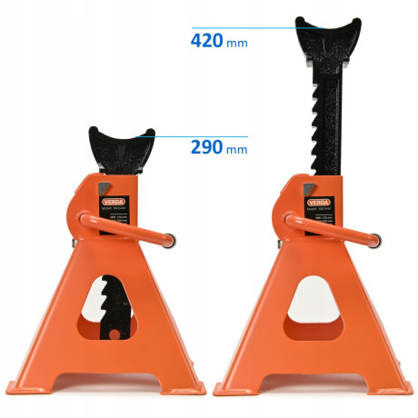 D2445 podpery pod auto 3T s prídavnou poistkou