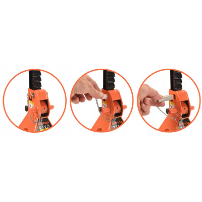 D2445 podpery pod auto 3T s prídavnou poistkou