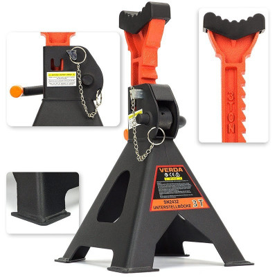 D2432 podpery pod auto 3T s prídavnou poistkou