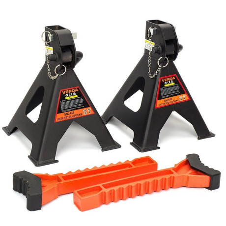 Podpery pod auto 3T s prídavnou poistkou D2432