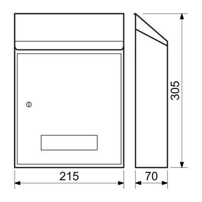BK.33.HM poštová schránka hnedá BK.33.HM poštová schránka hnedá