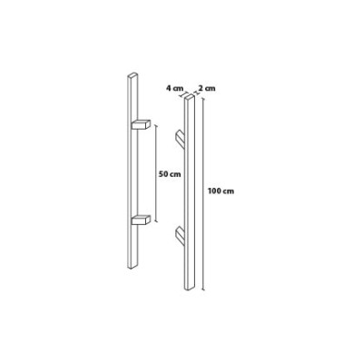 Madlo 100/50 hranaté úkosové obojstranné