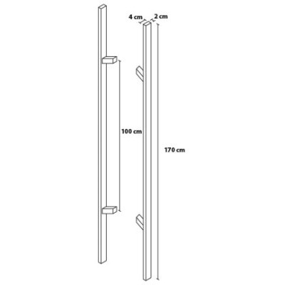 Madlo 170/100 hranaté úkosové obojstranné