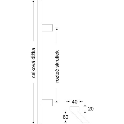 Madlo 170/100 hranaté úkosové