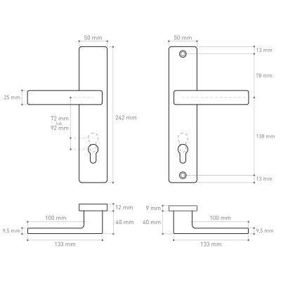 ATLAS bezpečnostné kovanie INOX RC2 AT92IRC2 ATLAS bezpečnostné kovanie INOX RC2 AT92IRC2