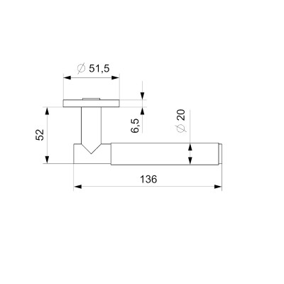 SORIA PZ kľučka na dvere čierna