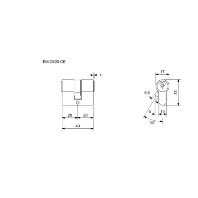 EURO Mínus vložka cylindrická Richter Czech EURO Mínus vložka cylindrická Richter Czech