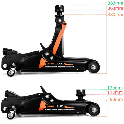 D10663P hydraulický zdvihák nízkoprofilový 2,5T