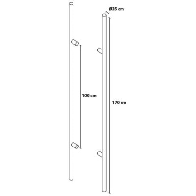 Madlo 170/100 okrúhle obojstranné Madlo 170/100 okrúhle obojstranné