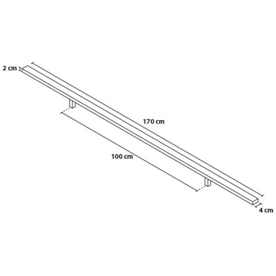 Madlo 170/100 hranaté jednostranné