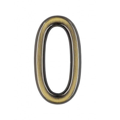 Číslica "0" 75mm bronz