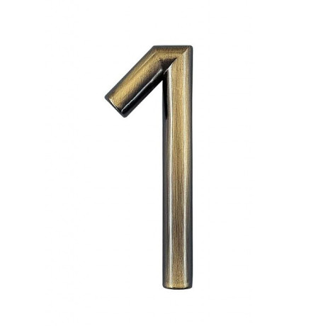 Číslica "1" 75mm bronz