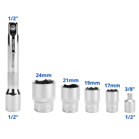 D1738 momentový kľúč na kolesá 1/2" 40-220 Nm