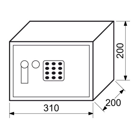 RS.20.EDK elektronický trezor