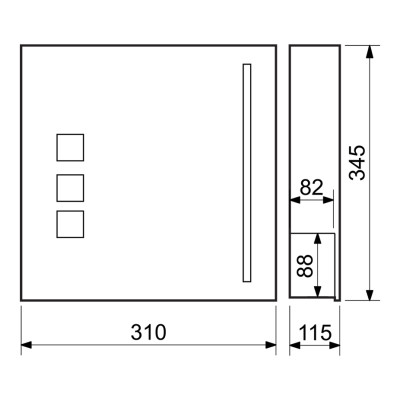 BK.501.GW.WO poštová schránka