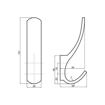 FILIP vešiak so skrytou montážou