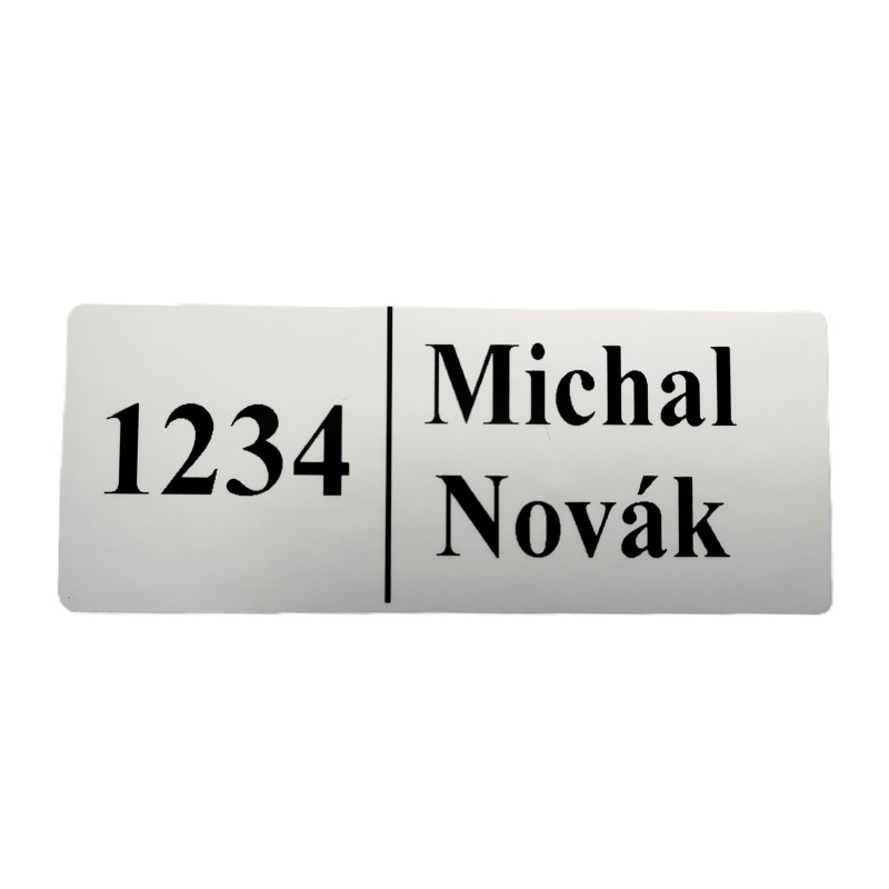 Menovka na prilepenie Menovka na prilepenie
