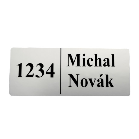 Menovka na prilepenie