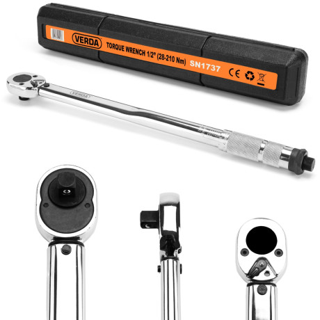 Momentový kľúč na kolesá 1/2" 28–210 Nm SN1737